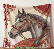 Hermes Throw Blankets
